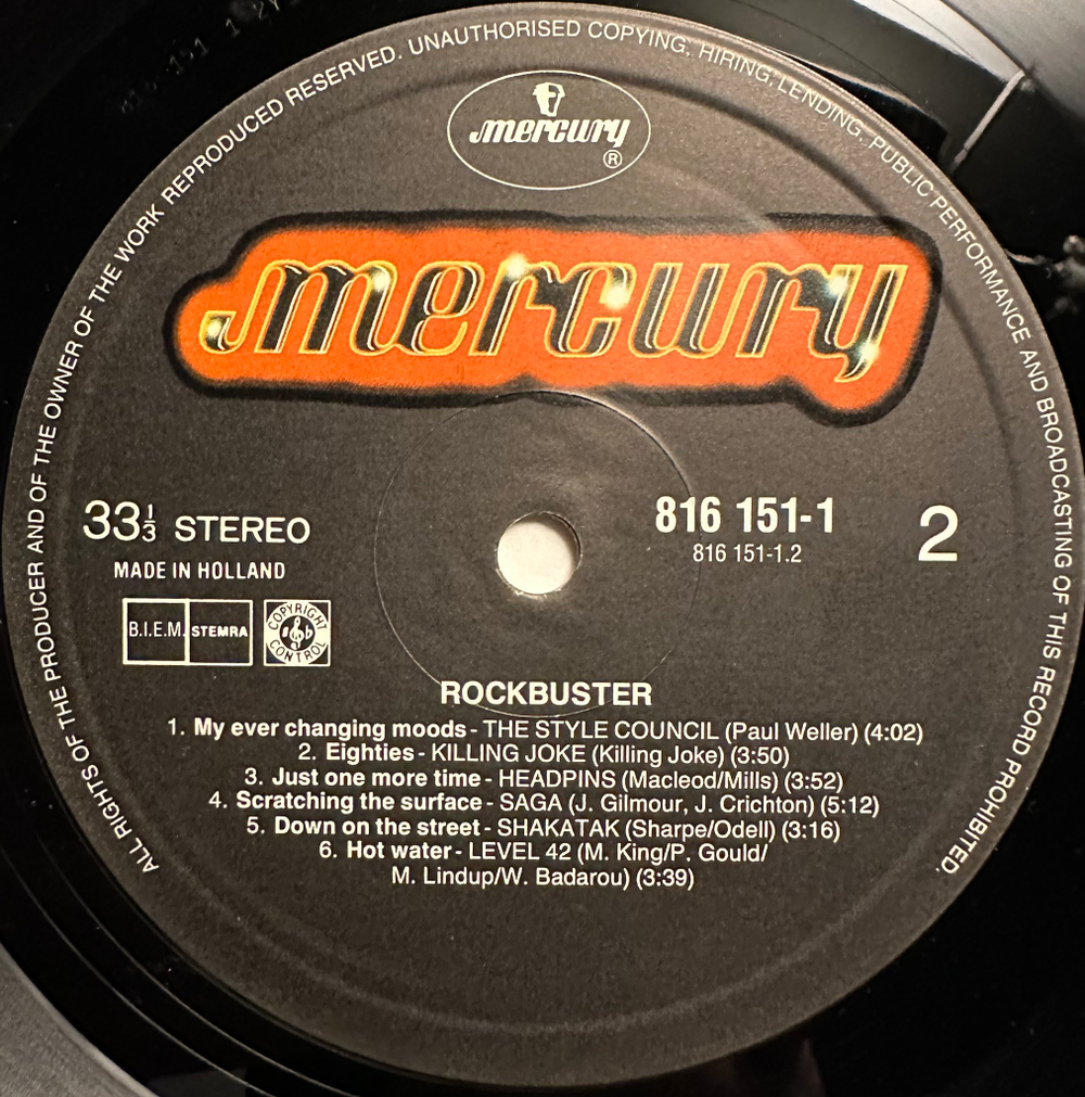 Сборник - Rock-buster (Голландия 1985г.)