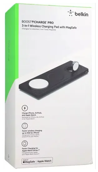 Док-станция Belkin BoostCharge Pro 3 в 1 - MagSafe, черный WIZ016vfBK