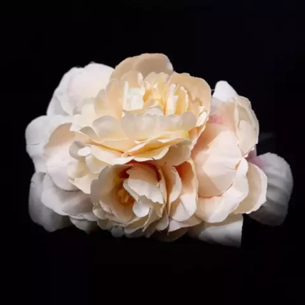 Заколка автомат с пионами Double flower