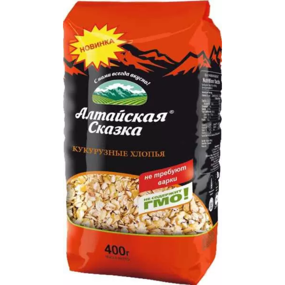 Хлопья Алтайская сказка кукурузные 400 гр