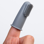 6913480 Детская зубная щетка, прорезыватель - массажер, силиконовая, на палец от 3 мес.