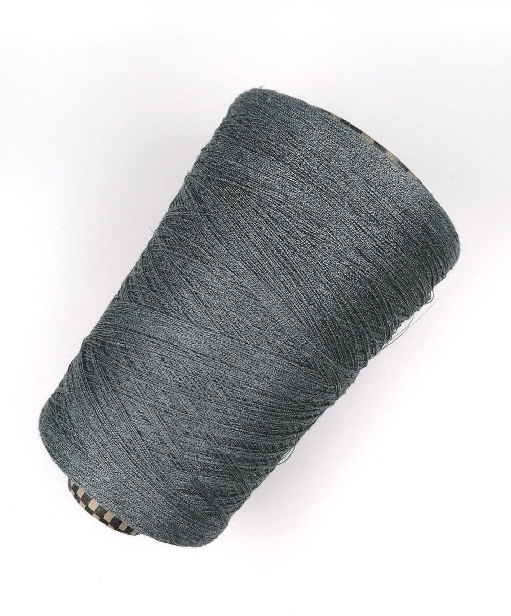 Лен 80% шелк 20% 1400 м в 100 гр (темно-серый)