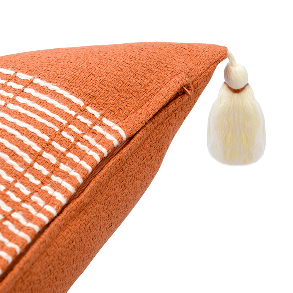 Подушка декоративная базовая geometry терракотового цвета из коллекции ethnic, 45х45 см