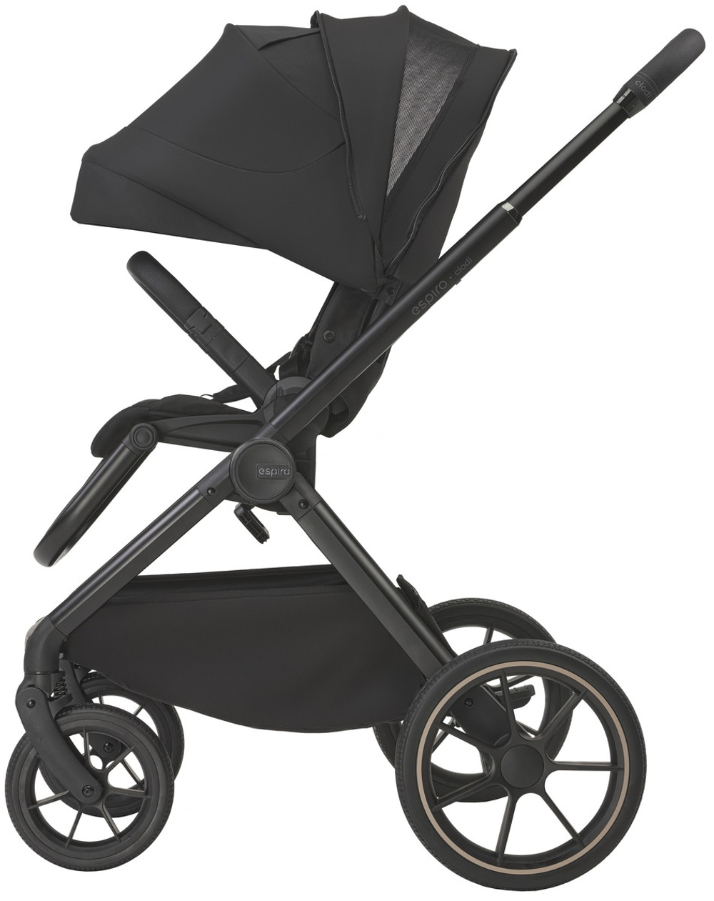 Детская коляска 3 в 1 Espiro Clodi и автокресло Pi Beige 10 trendy black