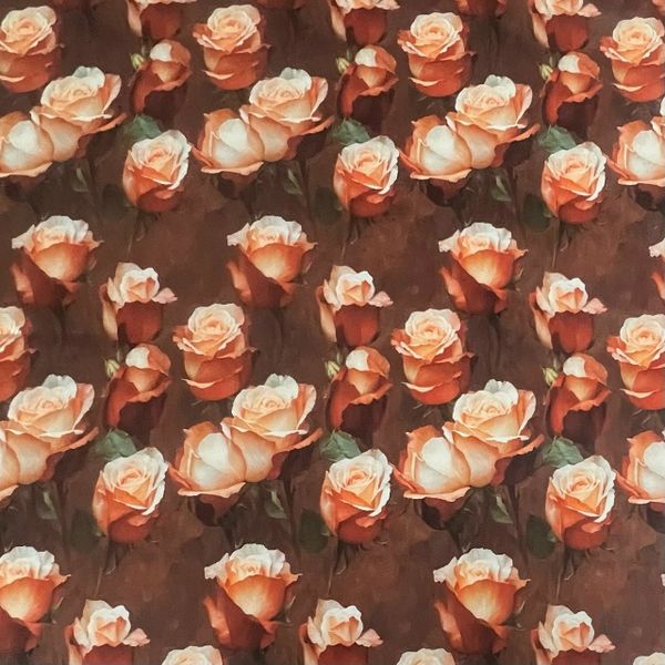 ЧАЙНЫЕ РОЗЫ, 100% ХЛОПОК 1