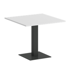 Home Office Стол квадратный VR.SP-5-90.2 Белый Бриллиант/Металл Антрацит 900*900*753