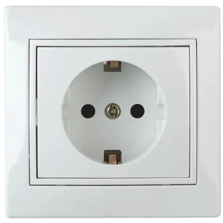 Розетка Plano 16-250B Schuko со шторками