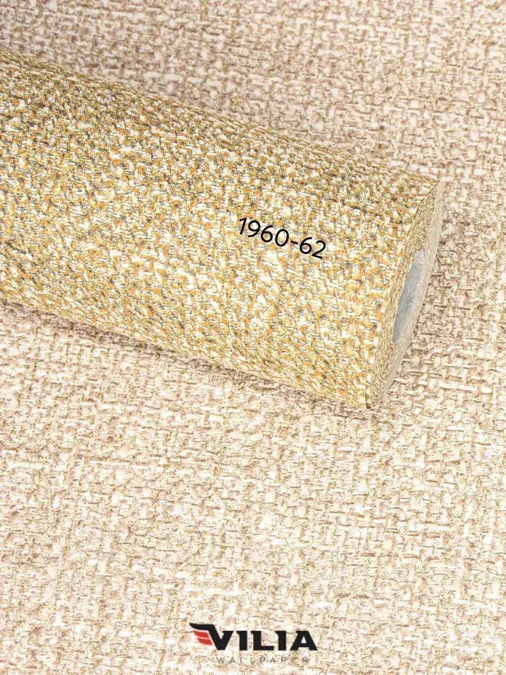 Обои виниловые на флизелине Текстиль мешковина светло-бежевая 1,06, для кухни (VILIA, 1960-61)