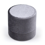 Футляр пластиковый с оклейкой под кольцо и серьги.