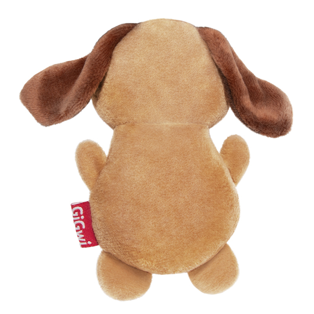75431 Игрушка для собак Собака с пищалкой 15см, серия PLUSH FRIENDZ, GiGwi