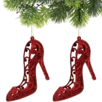 Подвеска «Туфли» 10 см (набор 2 шт), красный