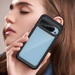 Чехол с мягкими рамками черного цвета для Google Pixel 9 Pro, увеличенные защитные свойства