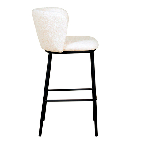 Стул барный Bergenson Bjorn Foggy букле молочный