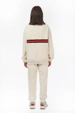 Олимпийка Ymkashix велюровая Stripe track белая