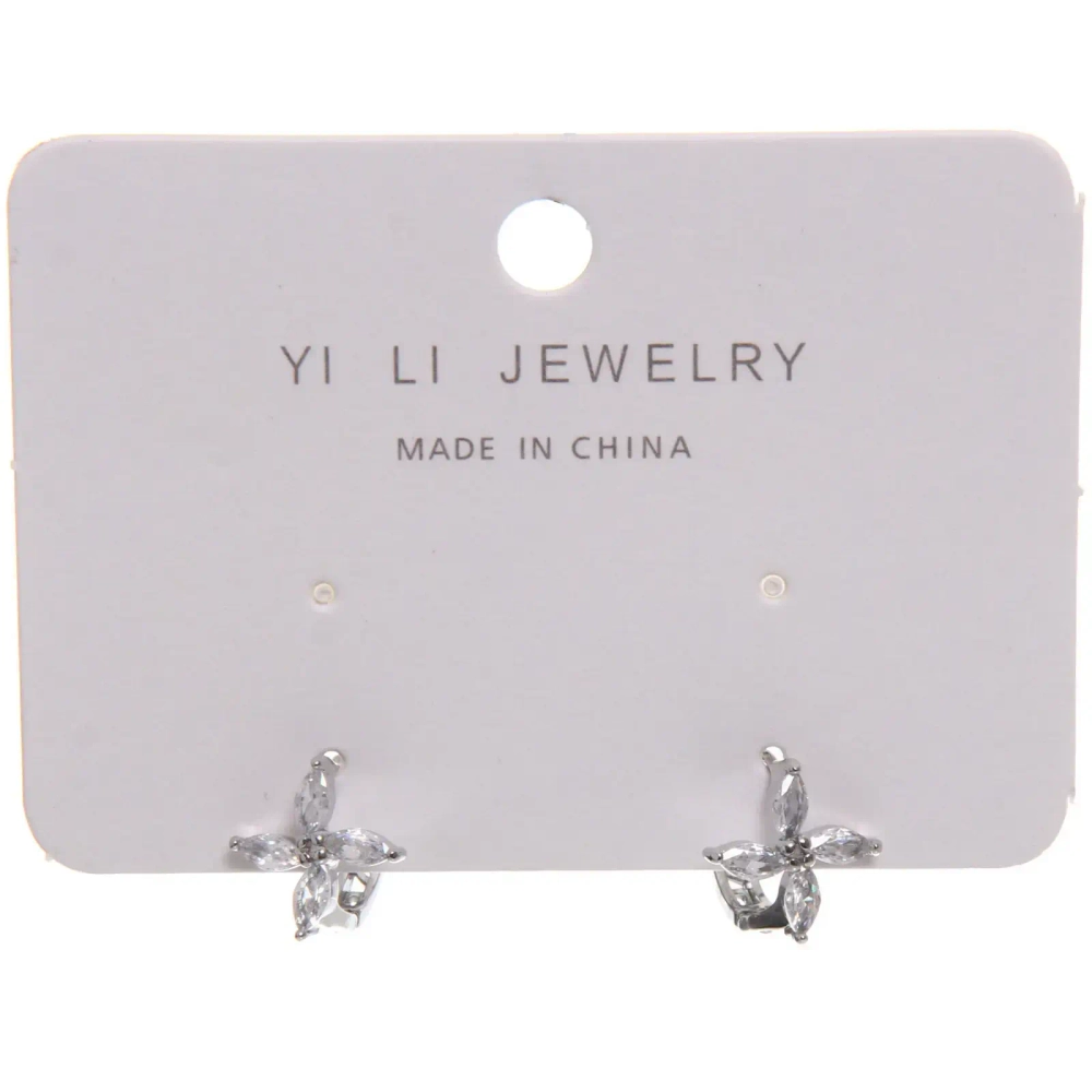 Серьги из гиппоалергенного металла со стразами «ПАЛУМНА», звезда, цвет золото и серебро, 1,3-dсм