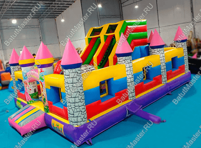 Коммерческий надувной батут "Замок средневековья"