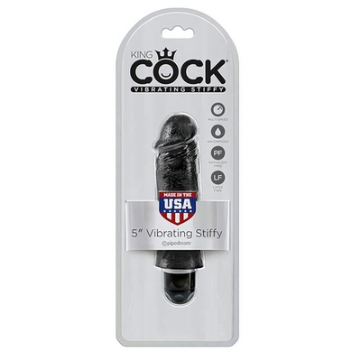 Вибратор King Cock 5 Vibrating Stiffy, черный (Цвет: черный)