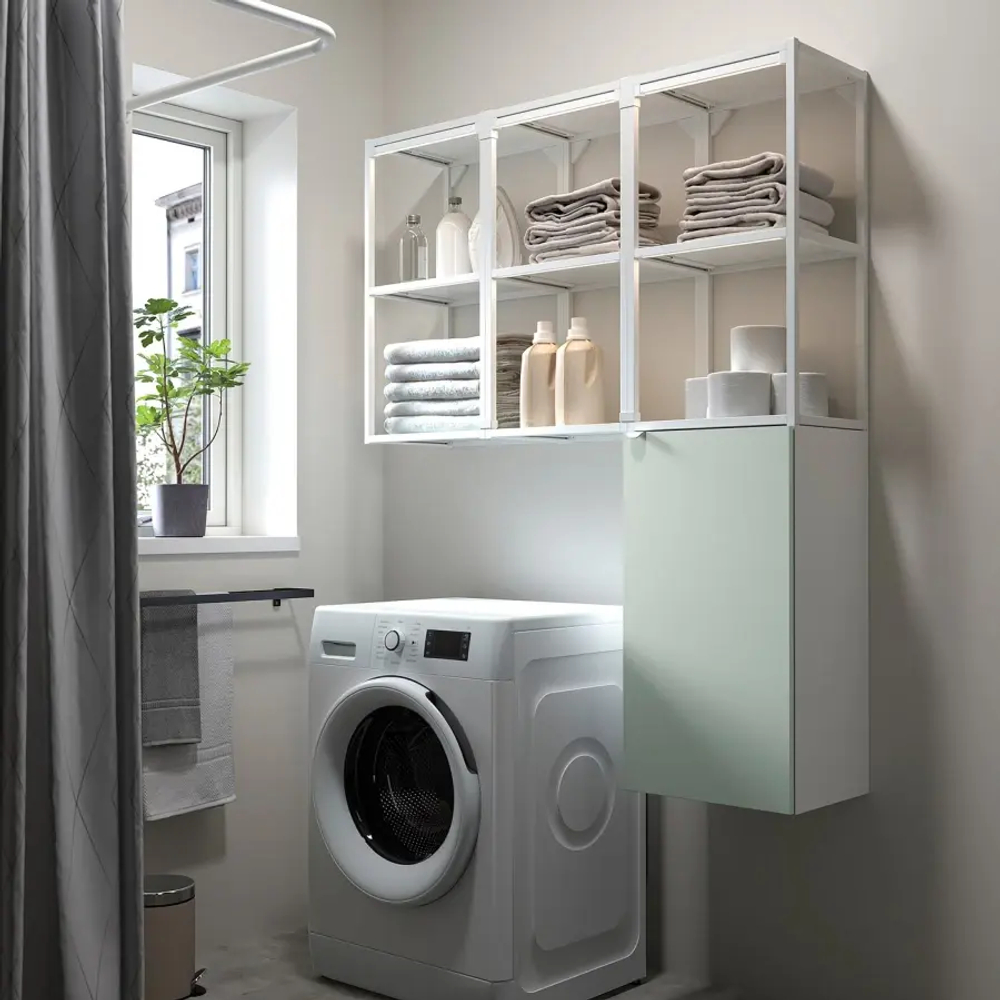 Стеллаж для ванны  - ENHET IKEA / ЭНХЕТ ИКЕА, 150х120 см, белый