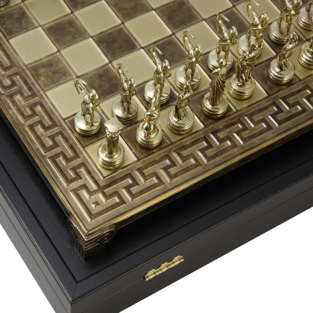 Manopoulos Шахматы с фигурами из бронзы Античные войны