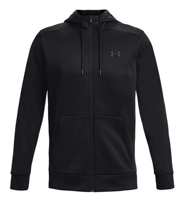 Мужская теннисная кофта Under Armour Men's Armour Fleece Full-Zip - black
