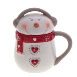 GAEM Кружка "Снеговик меломан", 400 мл, L13 W9 H15 см