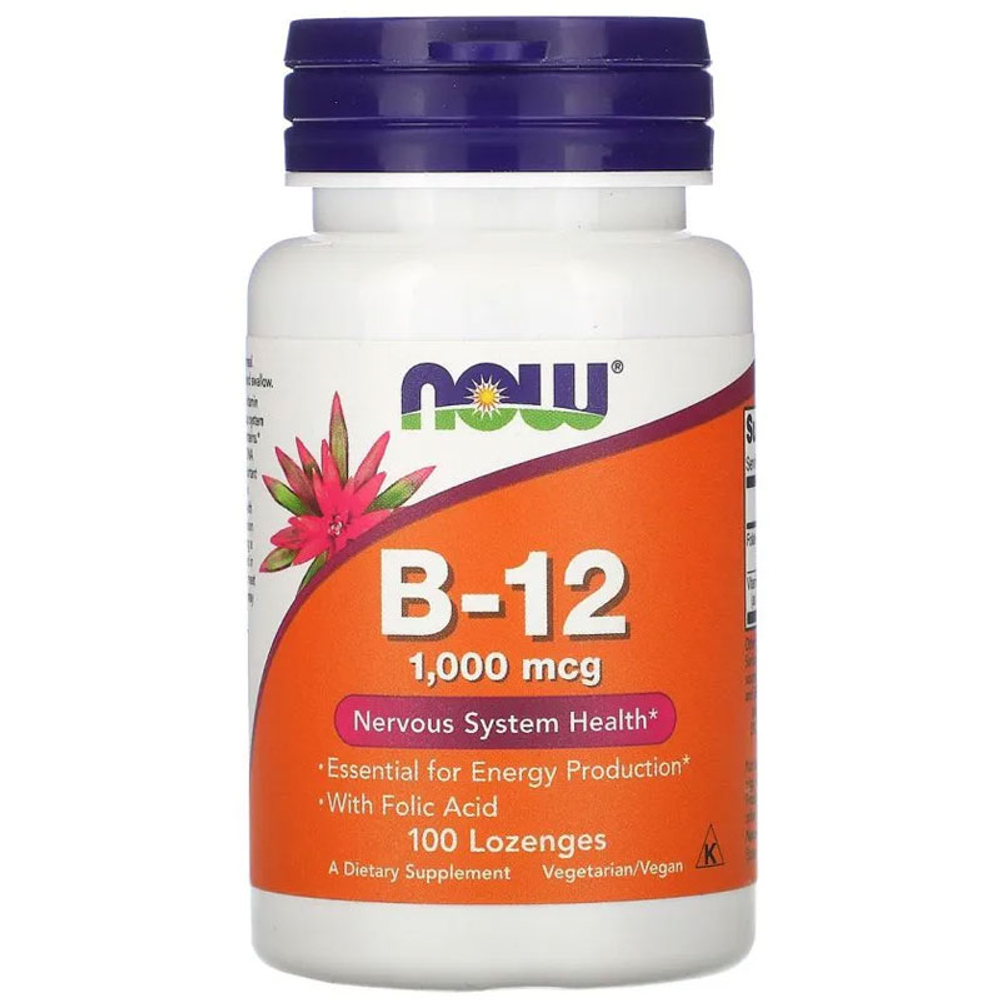 NOW Vitamin B-12 1000 мкг. (100 жеват. таб.) [M]