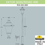 Парковый фонарь Fumagalli REMO R50.365.000.AXH27