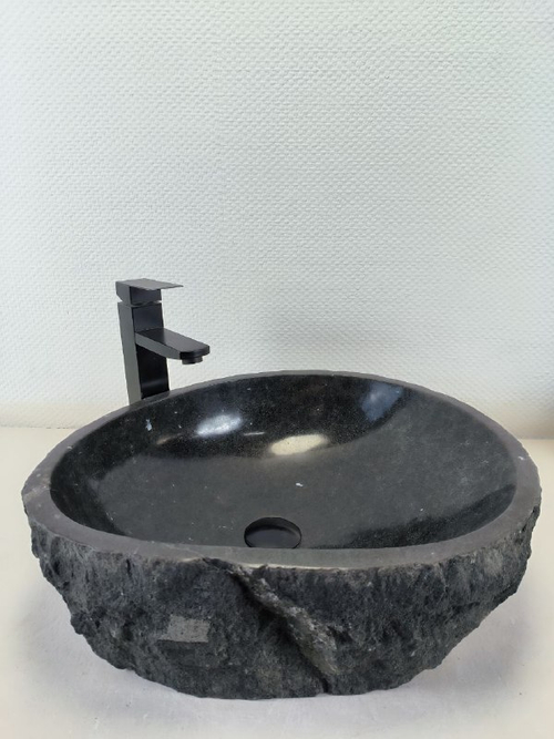 Раковина из андезита Erozy Black EA-66234 50х43х15 из натурального камня