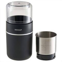Кофемолка электрическая 300 Вт, 80 г, съемная чаша DELTA LUX DE-2203 черная