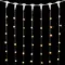 Светодиодный занавес с колпачком 1*6 м., 600 экстра теплых белых LED ламп, прозрачный провод ПВХ, IP65, Beauty led (PCL601CAP-10-2EWW)