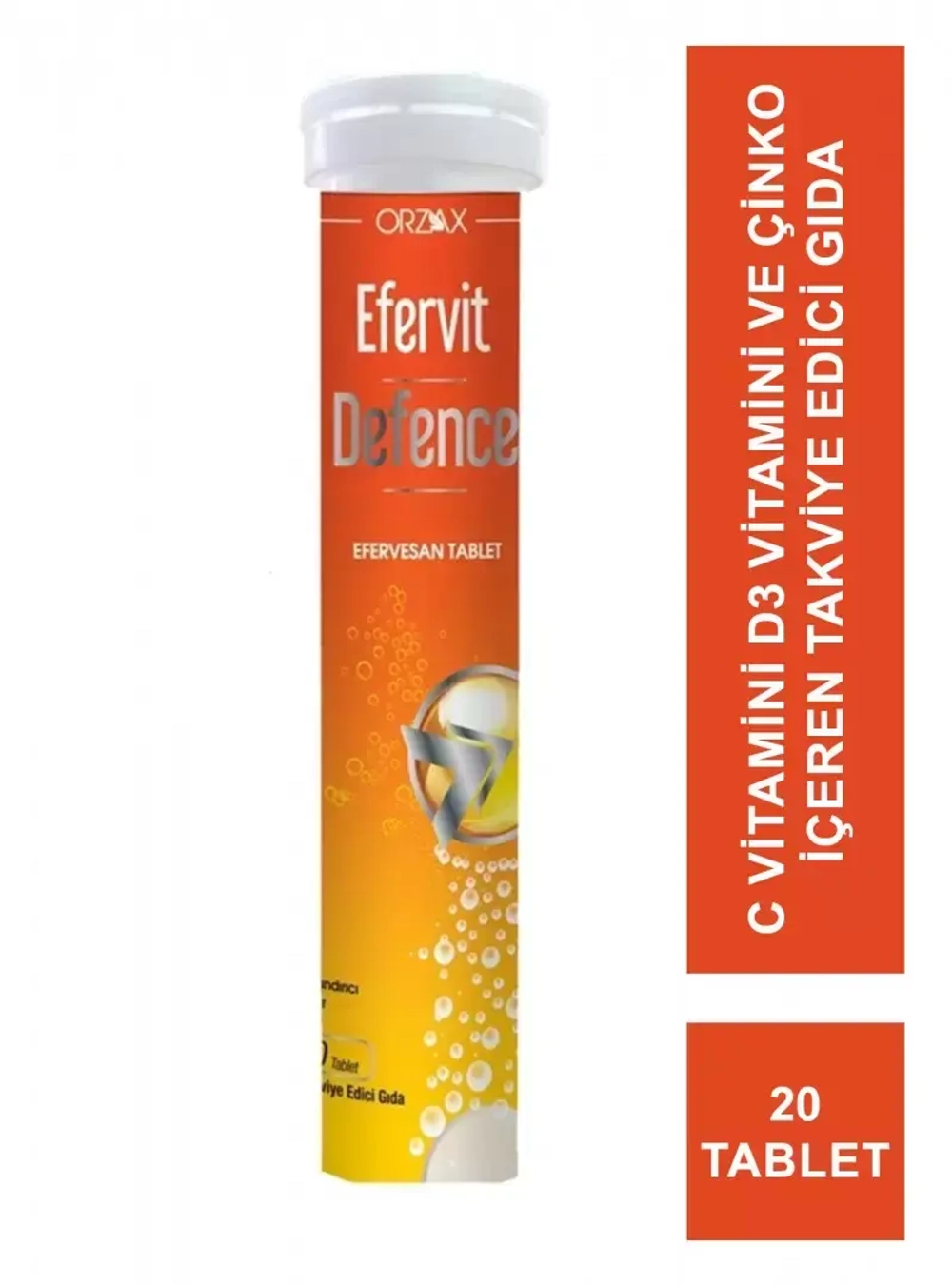 ORZAX Эфервит дефенс (EFERVİT DEFENCE ) № 20 шипучих таблеток