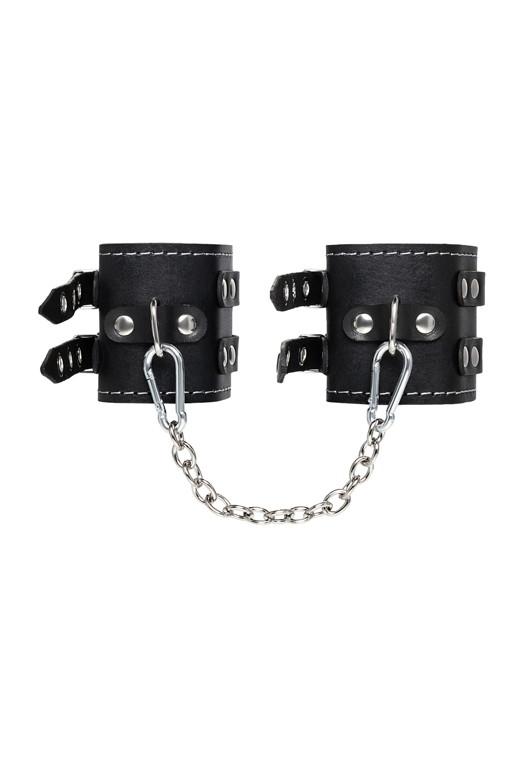 Оковы с двумя ремнями и красной подкладкой