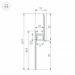 Профиль для плинтусов гибкий Arlight FANTOM 043675(1)