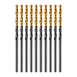 Сверло по металлу, 2 мм, HSS-Tin, Golden Tip, 10 шт. Denzel