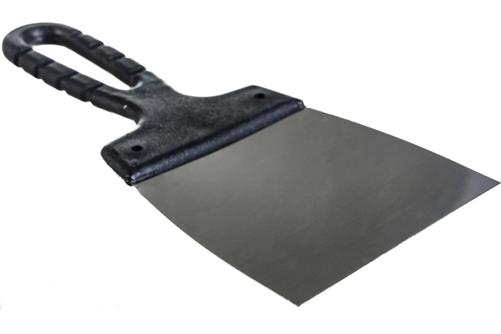 Шпатель 100 мм нержавеющая сталь с пластиковой ручкой Sparta