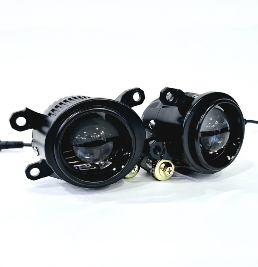 37 BI, - Б. Дальний / ПТФ BI-LED (J-37, ближний, дальний) би-линзы для Toyota, светодиодные противотуманные фары (2 шт. / комплект)