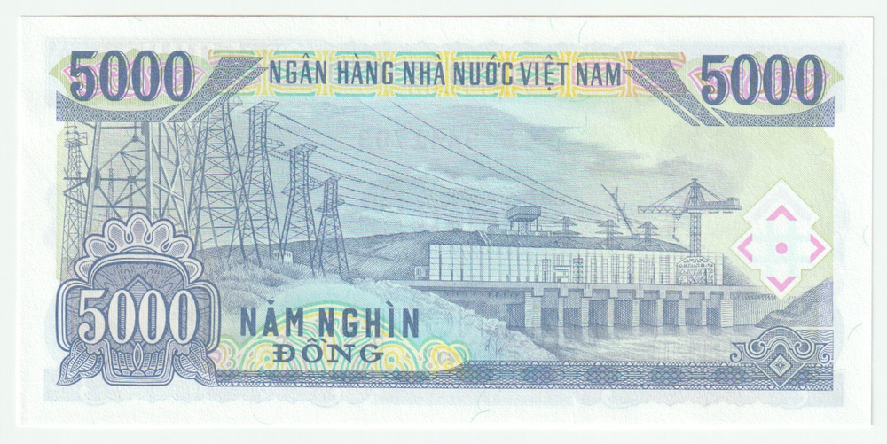 Vietnam, 5 000 Đồng, 1991 (UNC)