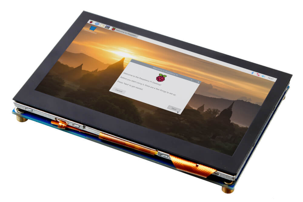 Цветной сенсорный дисплей для Raspberry Pi 4,3” / 800×480 / DSI