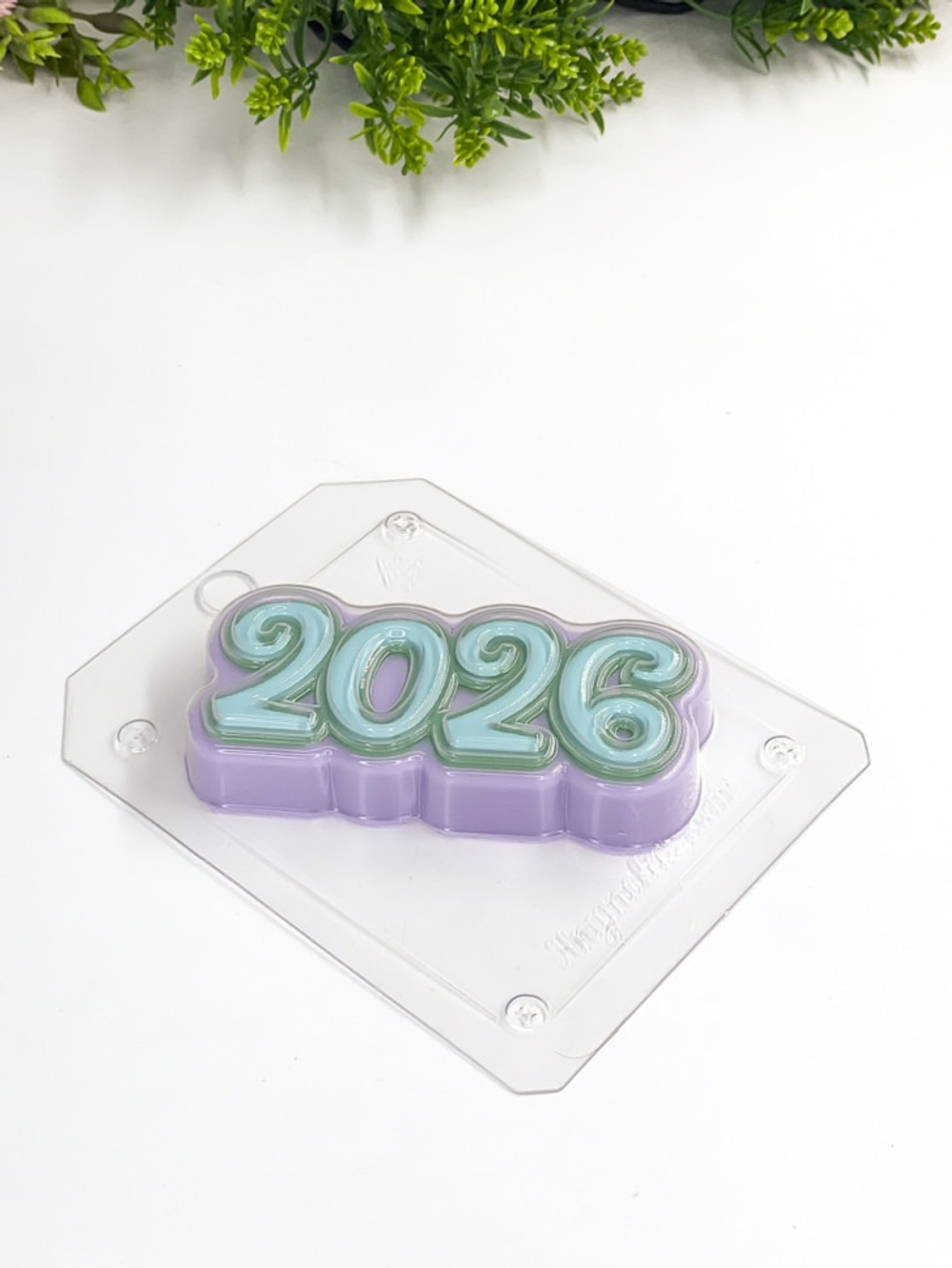 Пластиковая форма для шоколада "2026 год Цифры"