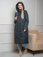 Пальто женское "Кэнди" т.серый