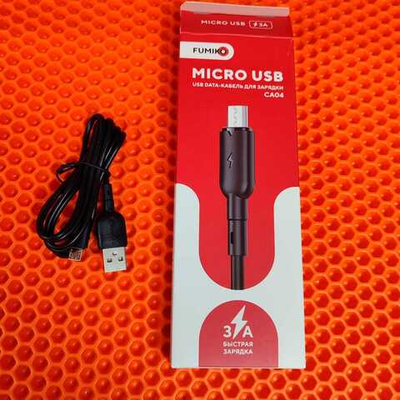 Кабель Kakusiga KSC-982 Micro USB 3A черный 1 м