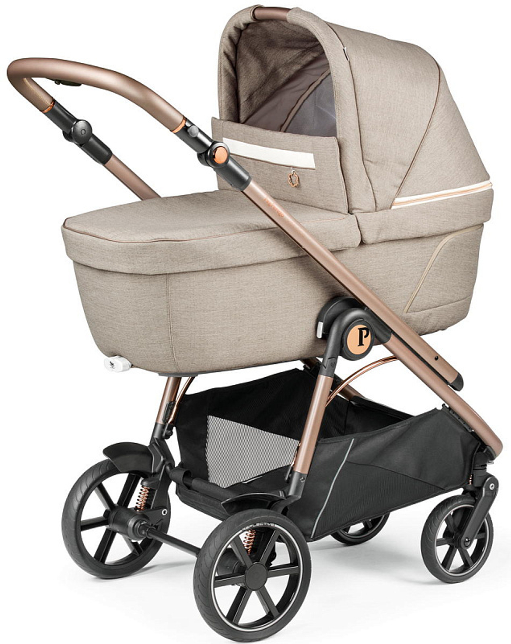 Коляска 3 в 1 Peg Perego Veloce Belvedere Lounge Mon Amour