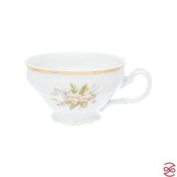 Набор чайных пар Bernadotte Зеленый цветок 220 мл(6 пар)