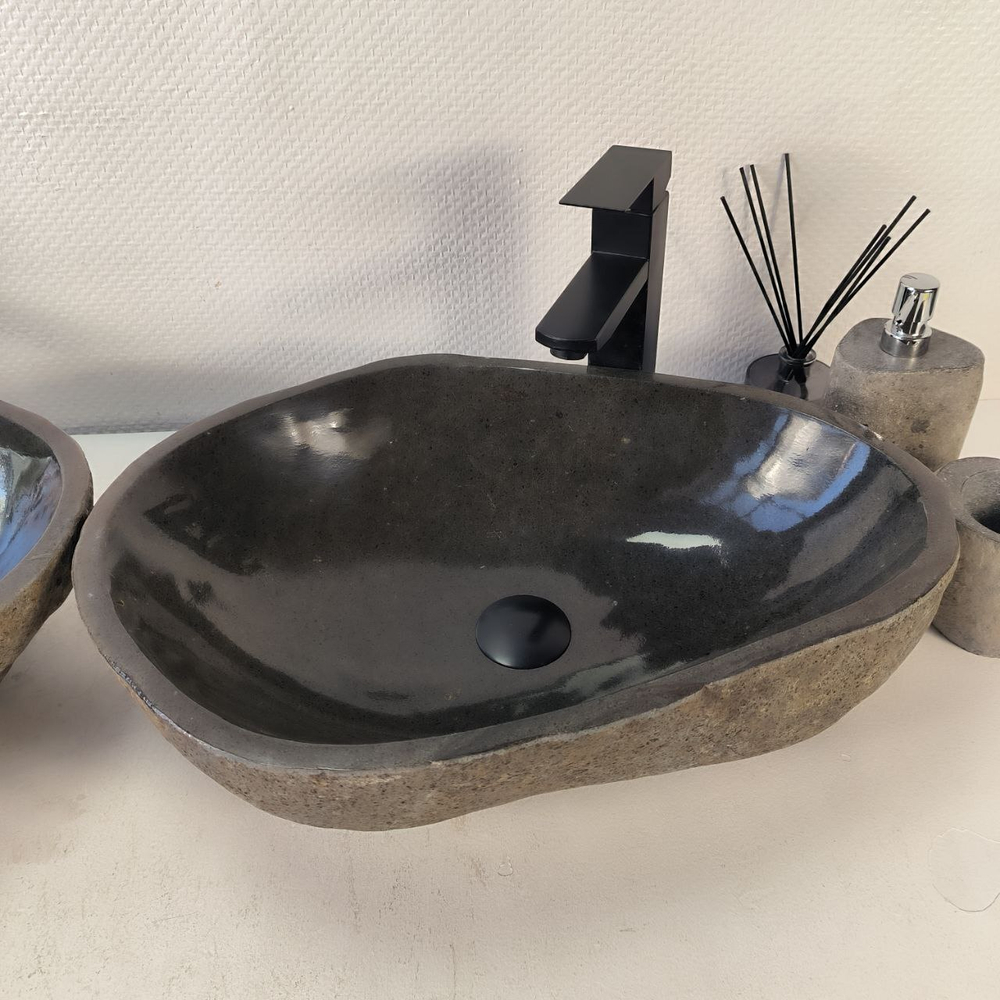 Раковина из речного камня ПАРА! RS-65350 53*37*15 0866
