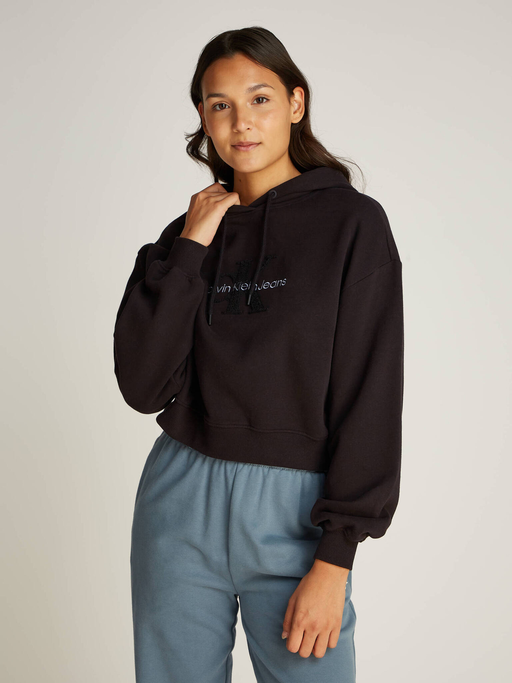 Худи CHENILLE CALVIN KLEIN JEANS - черный(J20J224170)