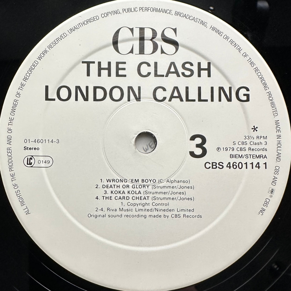 The Clash ‎– London Calling 2LP (Голландия 1987г.)
