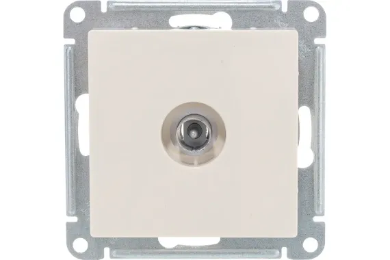 Розетка TV Systeme Electric ATLASDESIGN оконечная бежевая 36003