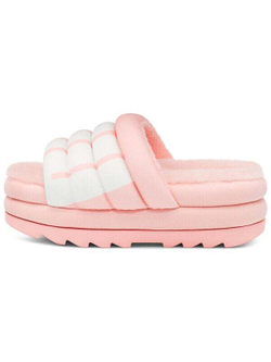 UGG Maxi Slide Логотип Розовые Сандалии для Женщин
