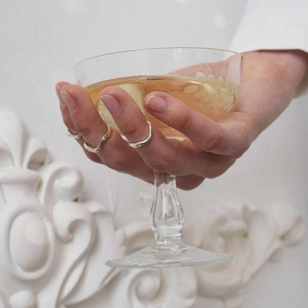 Кольцо на фалангу Reunion с маленьким камнем