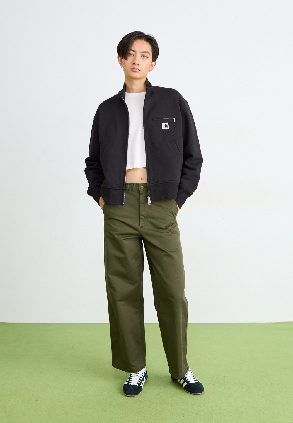 Carhartt WIP DETROIT - Толстовка на молнии - Чёрный